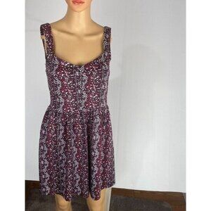 BeBop Dress Women's Medium Floral A-Line Empire Waist Sleeveless Above Knee Mini